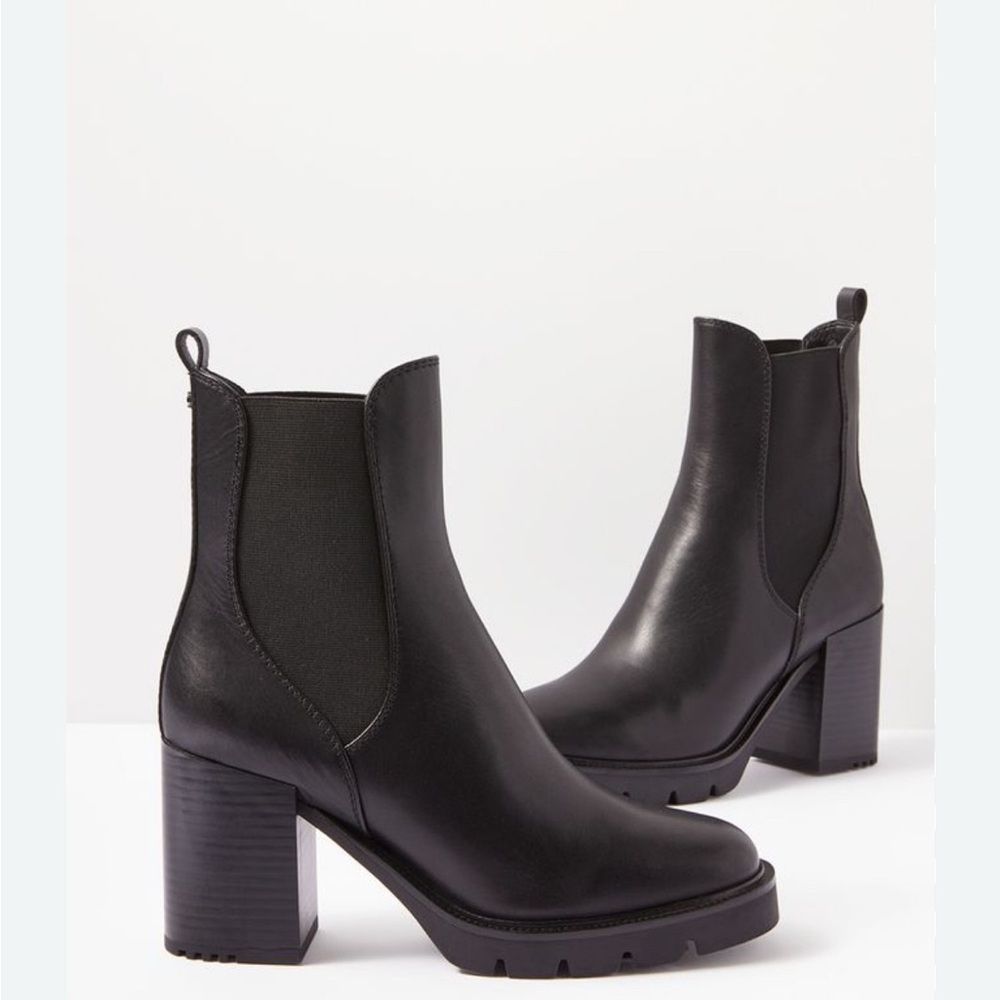 Sam Edelman short ankle leather boots black size 11
